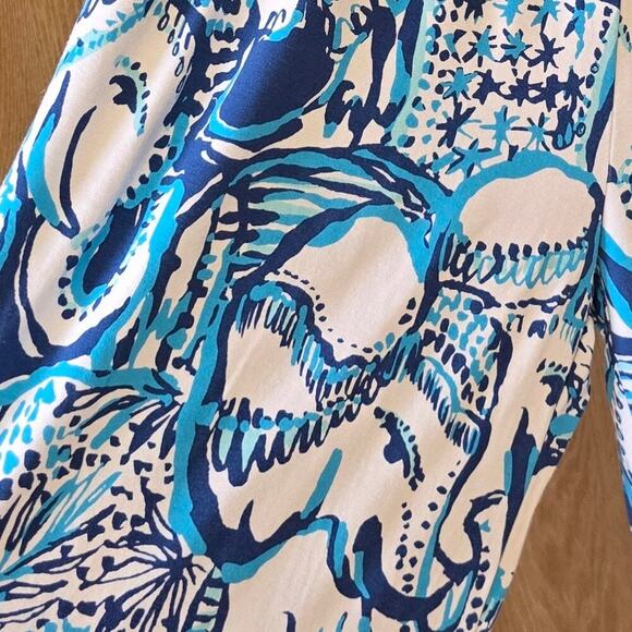 Lilly Pulitzer Ailsie Jumpsuit Indigo Keep on Trunkin - Picture 6 of 13